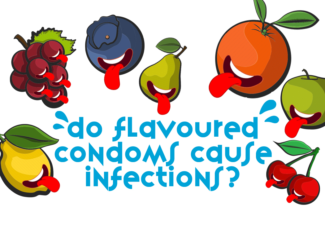 Do flavoured condoms/lube/dental dams cause infections?