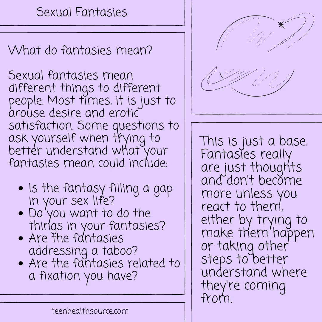 An Introduction To Sexual Fantasies Infographics Teen Health Source